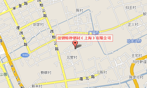 法鋼特種鋼材(上海)有限公司地圖